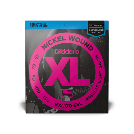 D'Addario EXL170SL Nickel Wound Bass Strings