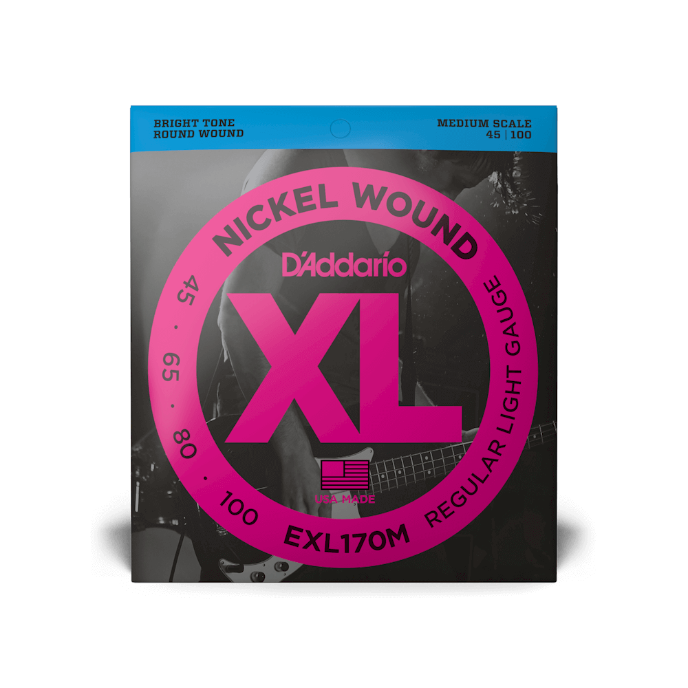 D'Addario EXL170M Nickel Wound Bass Strings