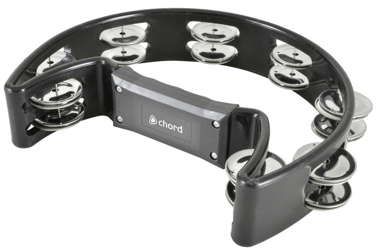 Chord Tambourine Single D Black