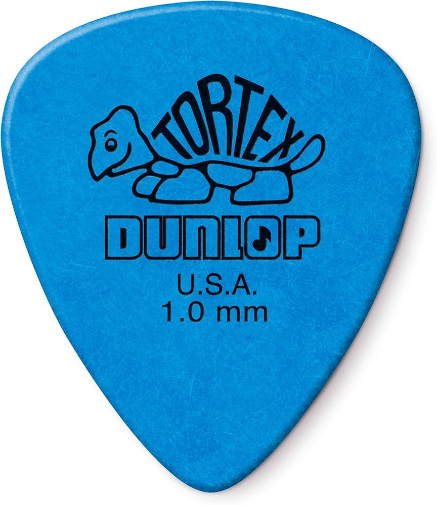 Dunlop Tortex Blue 1mm Guitar Pick 6 Pack
