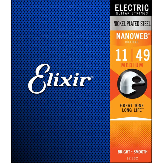Elixir Nanoweb Nickel Plated Steel 11-49 Electric