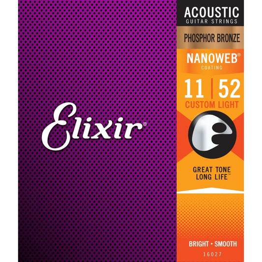 Elixir Nanoweb Phosphor Bronze 11-52 Acoustic
