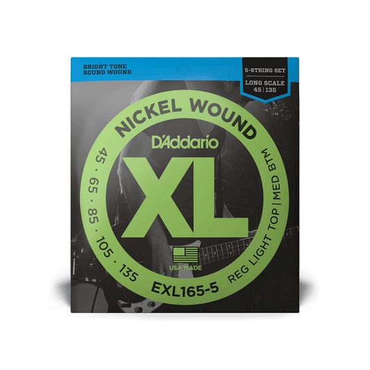 D'Addario EXL165-5 Nickel Wound Bass Strings