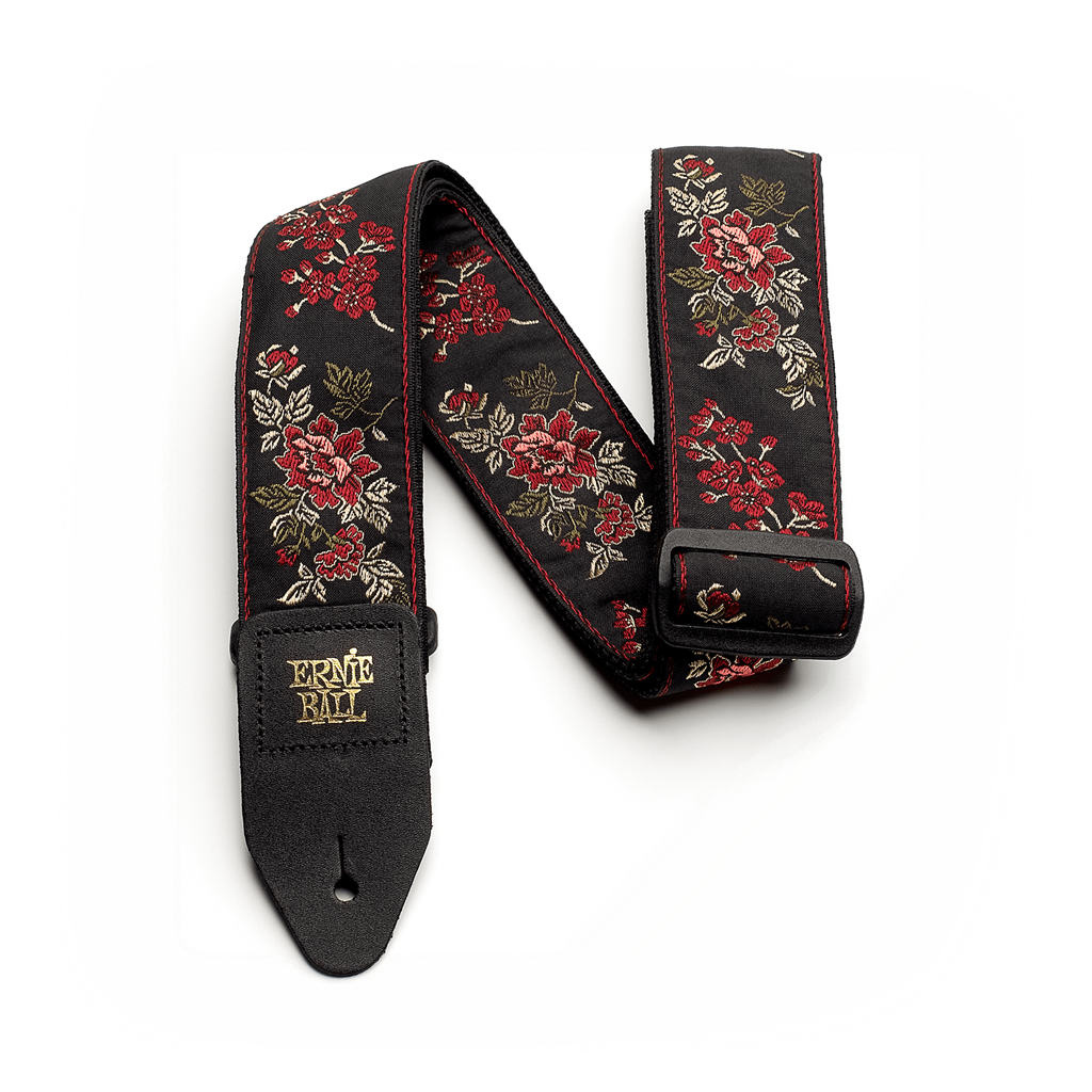 Ernie Ball Jacquard Strap Red Rose