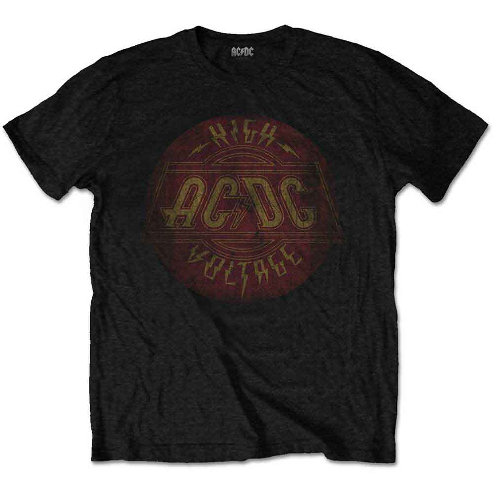 AC/DC UNISEX T-SHIRT: HIGH VOLTAGE VINTAGE