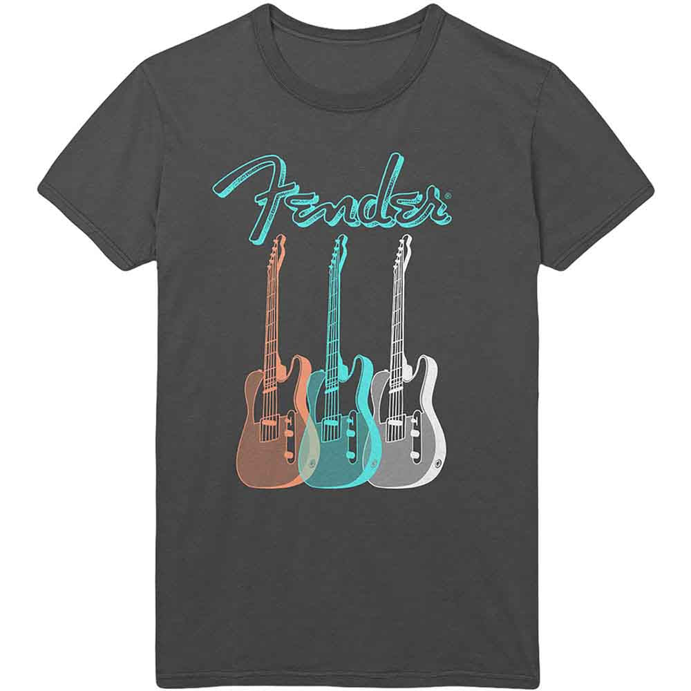 FENDER UNISEX T-SHIRT: TRIPLE GUITAR