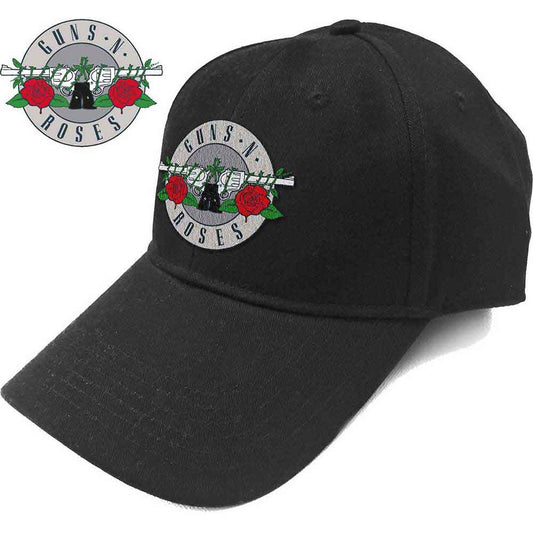 GUNS N' ROSES UNISEX BASEBALL CAP: SILVER CIRCLE LOGO