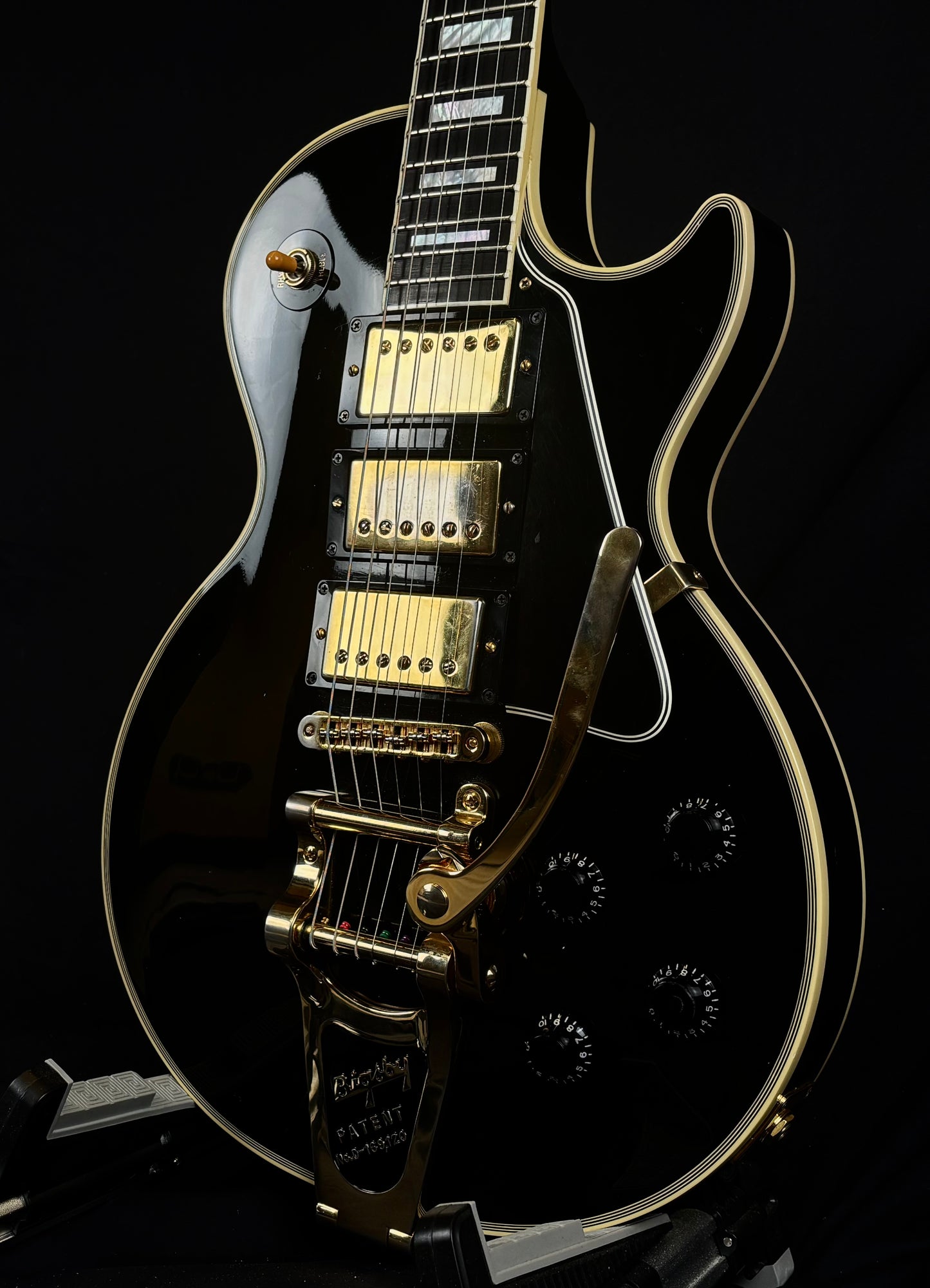 Gibson Les Paul Custom Historic '57 Reissue "Black Beauty" Ebony 1997 w/ Bigsby (Pre-Owned)