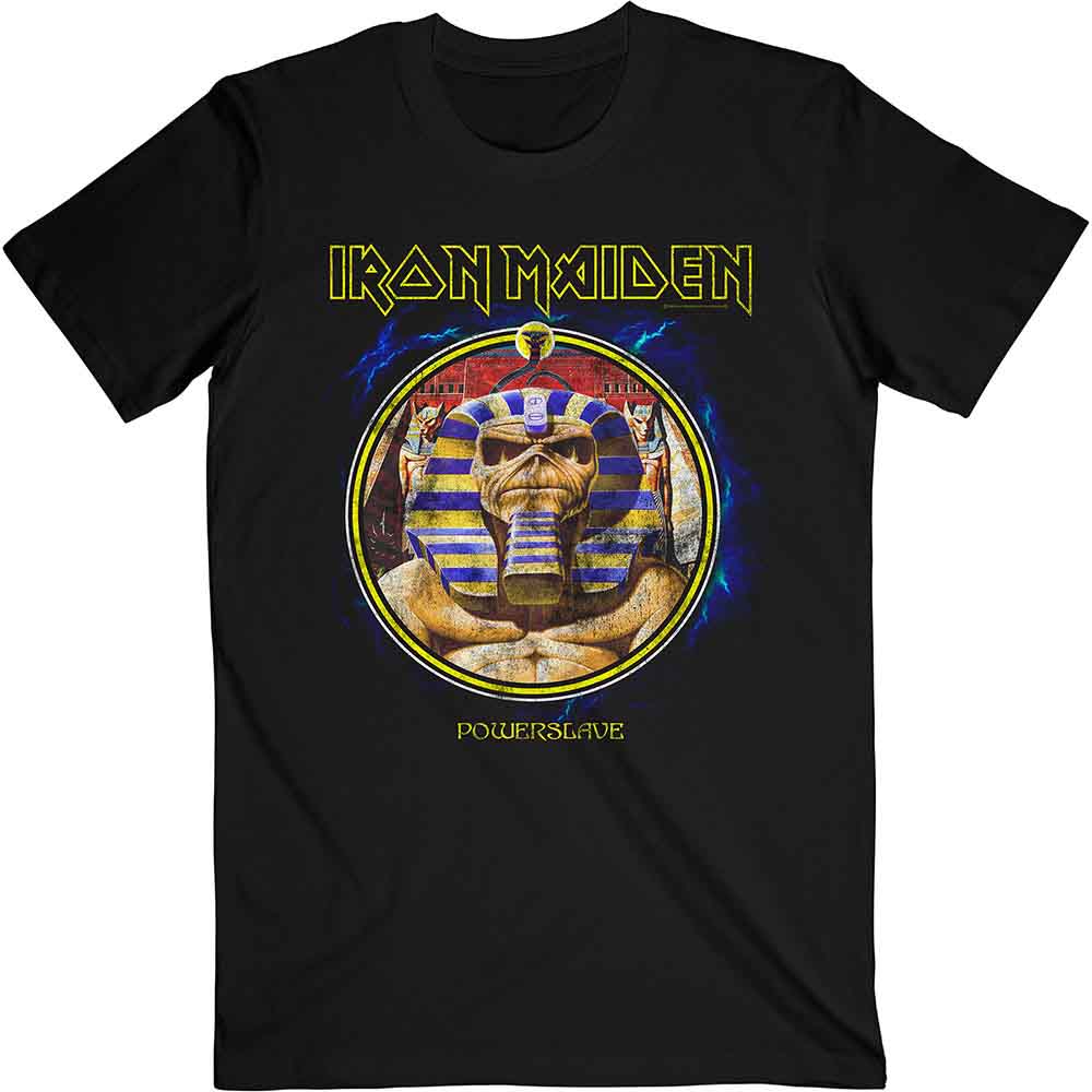 IRON MAIDEN UNISEX T-SHIRT: POWERSLAVE MUMMY