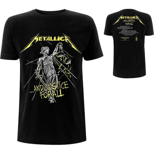 METALLICA UNISEX T-SHIRT: AND JUSTICE FOR ALL