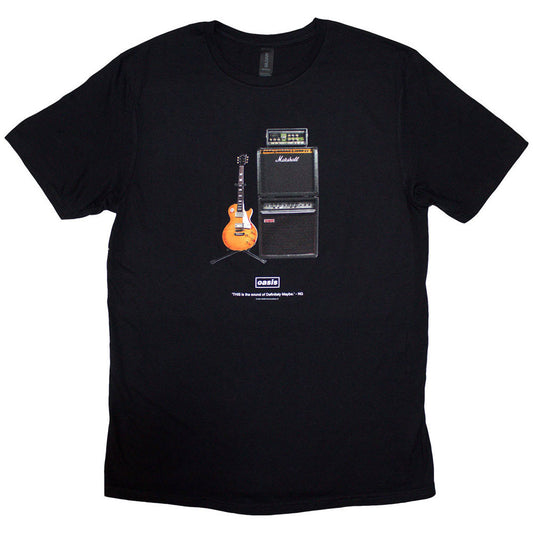 OASIS T-SHIRT: GUITAR BLACK