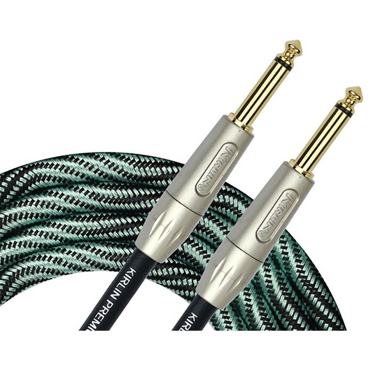 Kirlin Premium Wave Fabric 10' Cable Blue