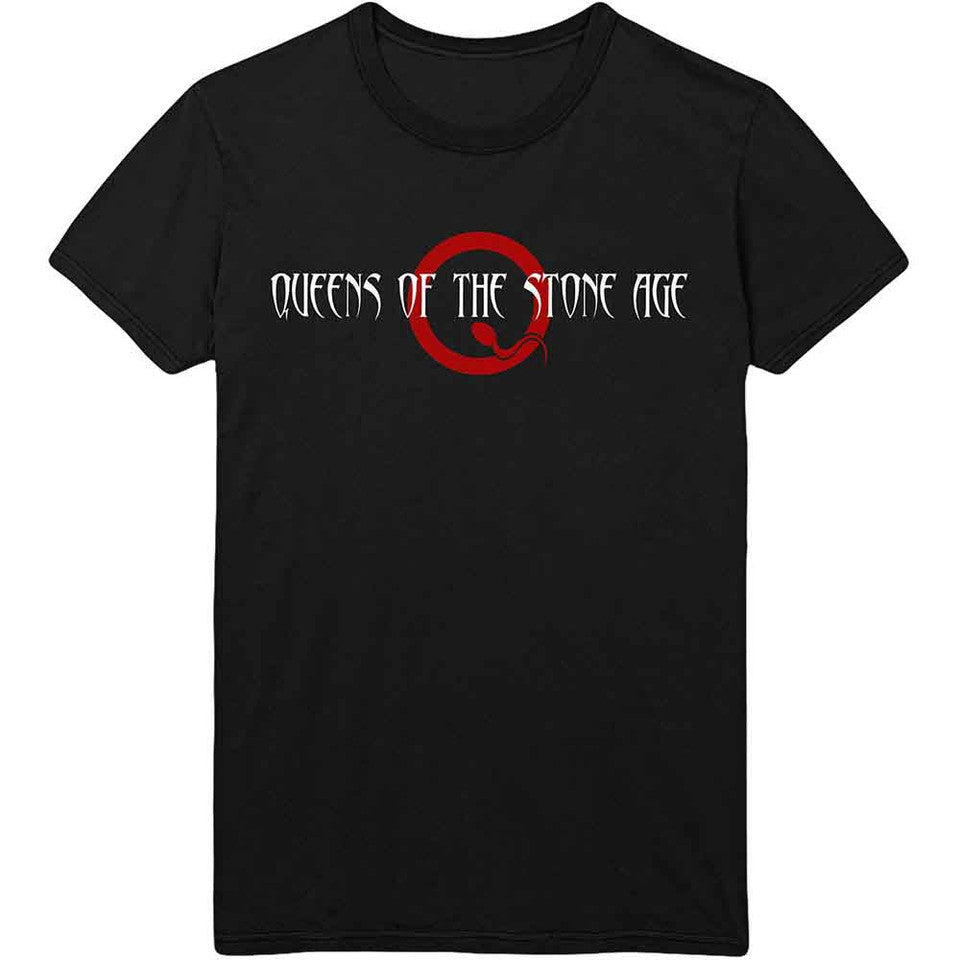 Queens Of The Stone Age Unisex T-Shirt: Text Logo (Black)